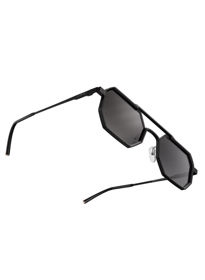 ليفيلو نظارات Floro UV-Guard بحماية للعين من الأشعة فوق البنفسجية UV400، إطار معدني خفيف الوزن، طلاء مقاوم للخدش، ملاءمة متكيفة مع شكل الوجه – أسود - Image 1